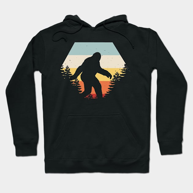 Retro Funny Bigfoot and Sasquatch T Shirts Hoodie by DHdesignerPublic